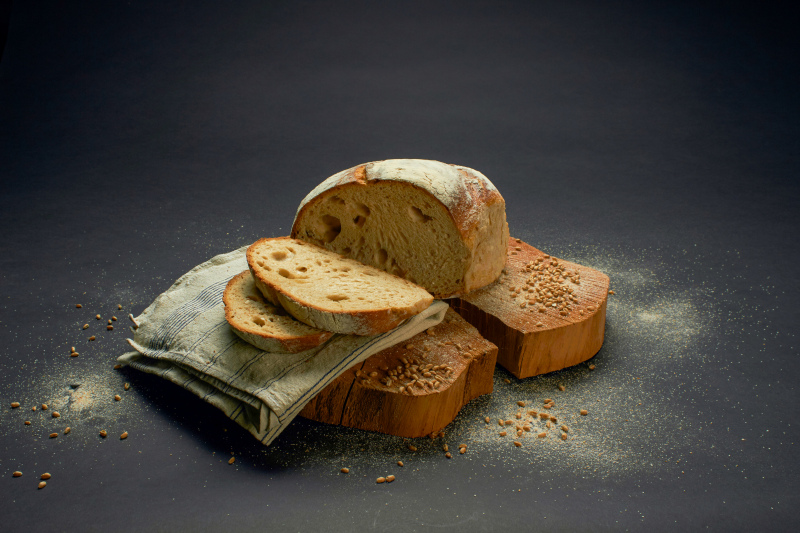 breakfast picture elegant closeup cut bread 