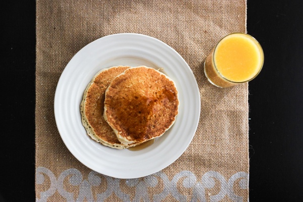 breakfast with pancakes 038 orange juice