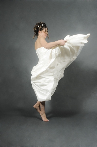bride jump white