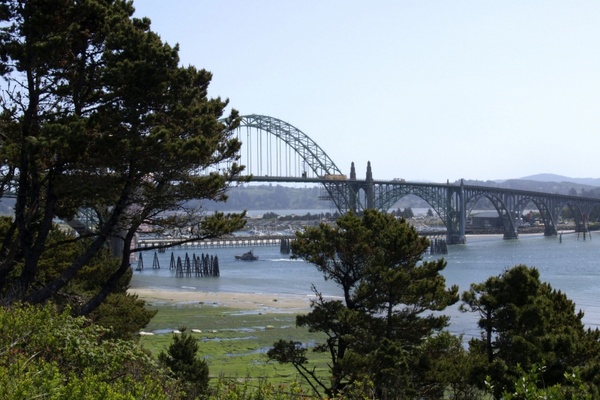 bridge metal landscape