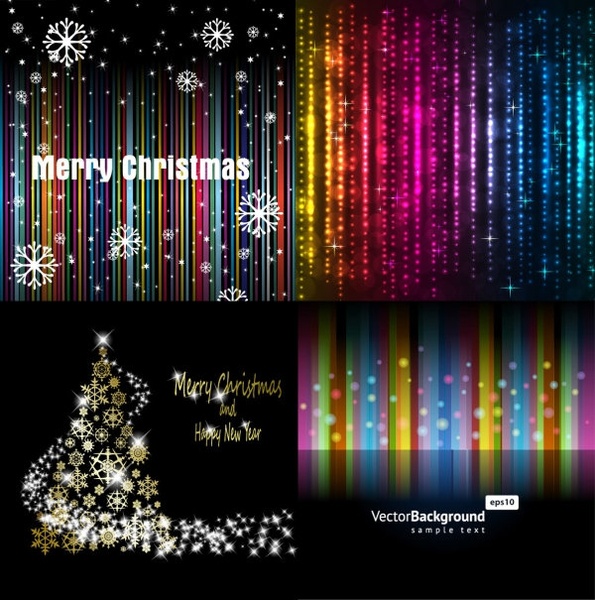 bright background of the stars and snowflakes vector