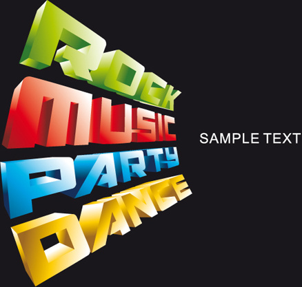 bright music theme elements background vector