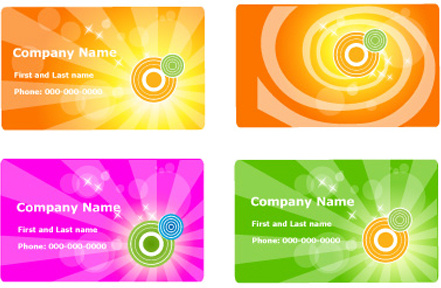 bright stylish business cards