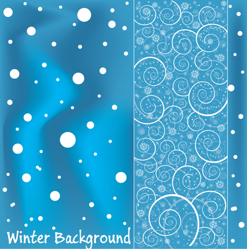 bright winter snow backgrounds art vector