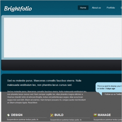 BrightFolio Template