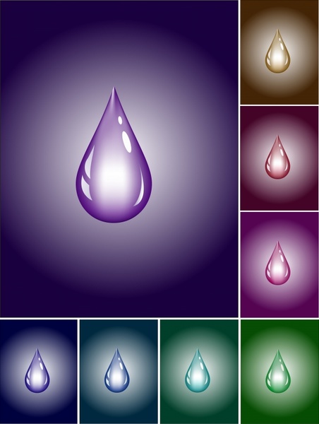 droplet background modern shiny colored design
