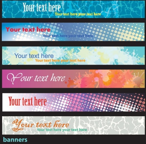 brilliant dynamic banners 04 vector