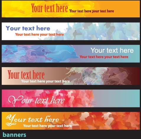 brilliant dynamic banners 06 vector
