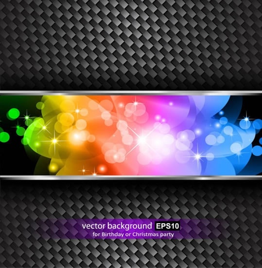 technology background metal surface colorful bokeh light effect