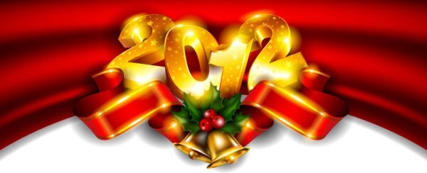 brilliant new year background 01 vector