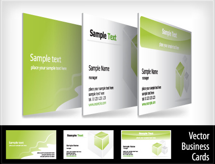 brochure and business card design vector