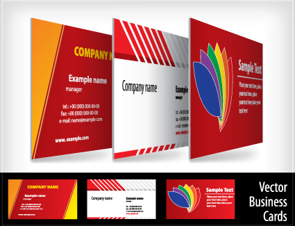 brochure and business card design vector
