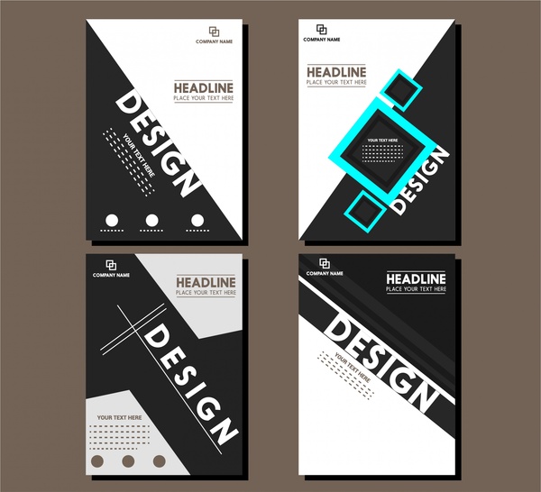 brochure cover design templates modern style