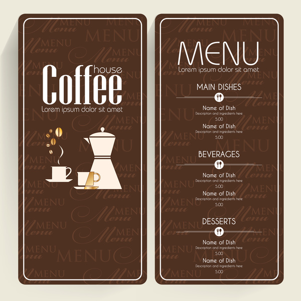 Download Coffee menu design free vector download (3,212 Free vector ...