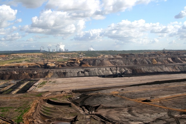 brown coal mining removal dump