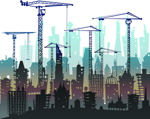 Building construction backgrounds vectors newest