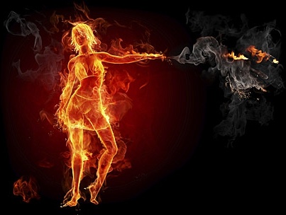 burning female picture 3 