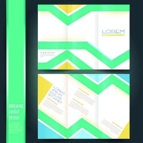 business brochure cover layout design vector