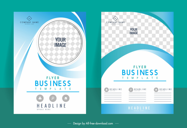 business brochure templates elegant bright modern checkered decor
