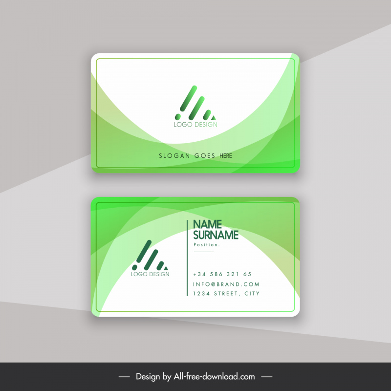name card visiting card business card bright elegant color effect template  