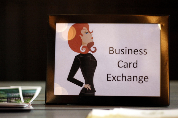 business card exchange
