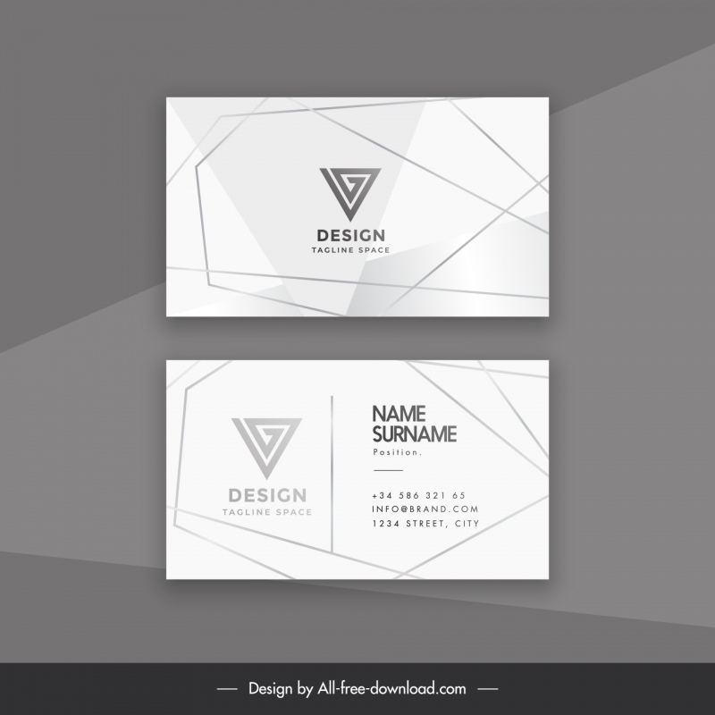 name card visiting card business card geometrical template  