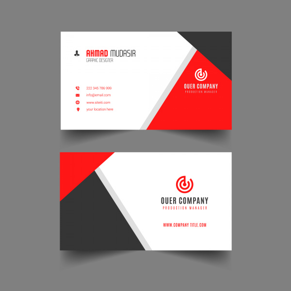 Business card template Vectors graphic art designs in editable .ai .eps