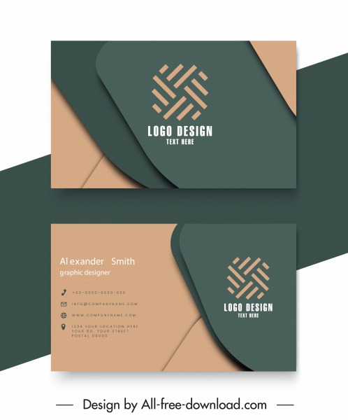 business card illustrator download