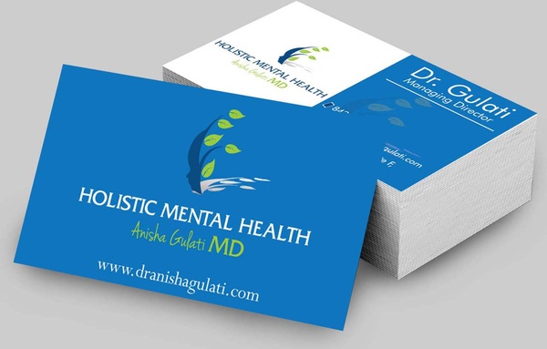 business card with mockup 