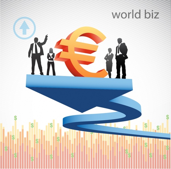 business background european currency sketch modern 3d design