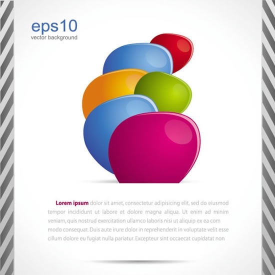 business droplets pattern vector
