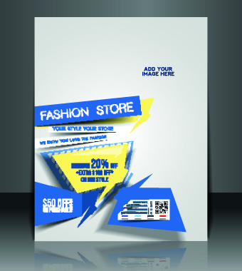business flyer and brochure cover design vector 