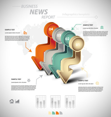business infographic creative design08 