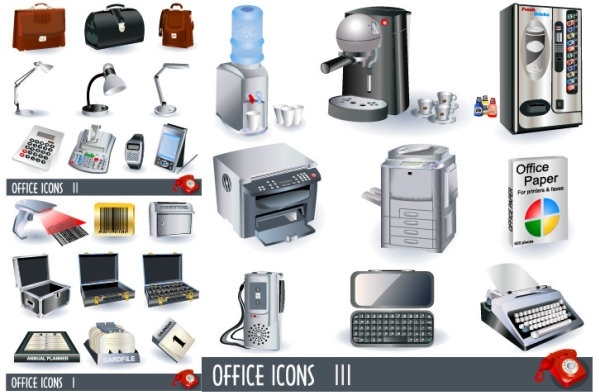 business office icon vector