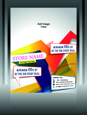 business style cover design elements vector 