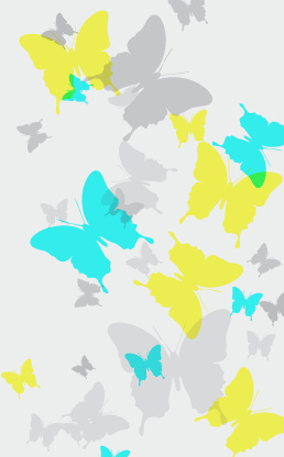 butterflies brushes background vector
