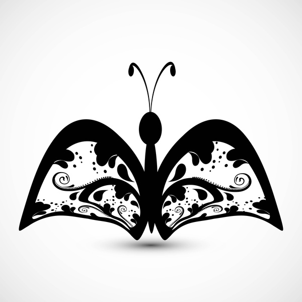 butterfly artistic styles vector background