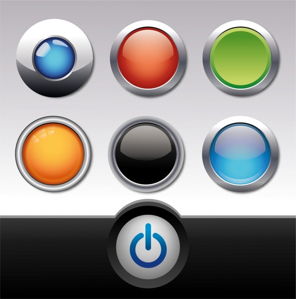 Download Vector glass button free vector download (4,469 Free ...