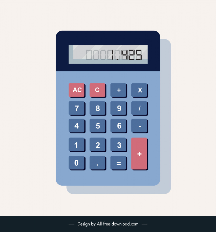calculator icon flat modern sketch 