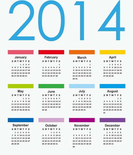 calendar14 vector graphic