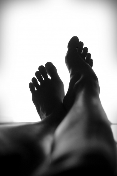 calm close up feet foot leg silhouette relaxing