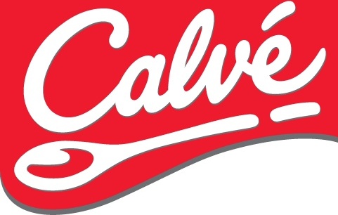 Calve logo with red label
