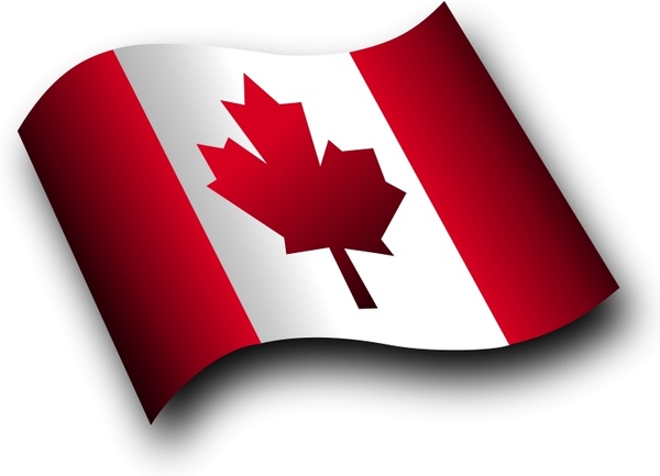 Download Canadian Flag 3 Free vector in Open office drawing svg ...