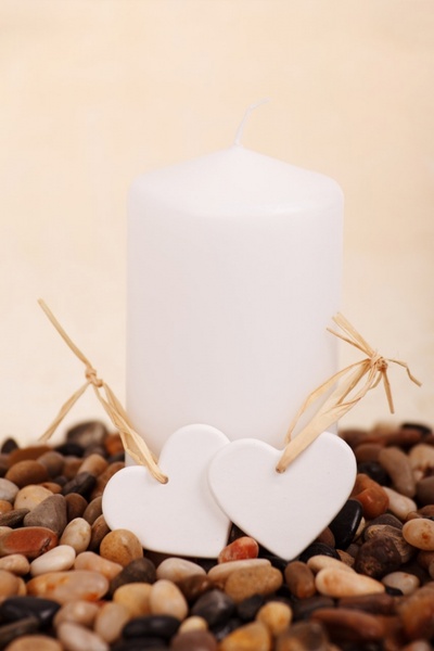 candle and hearts