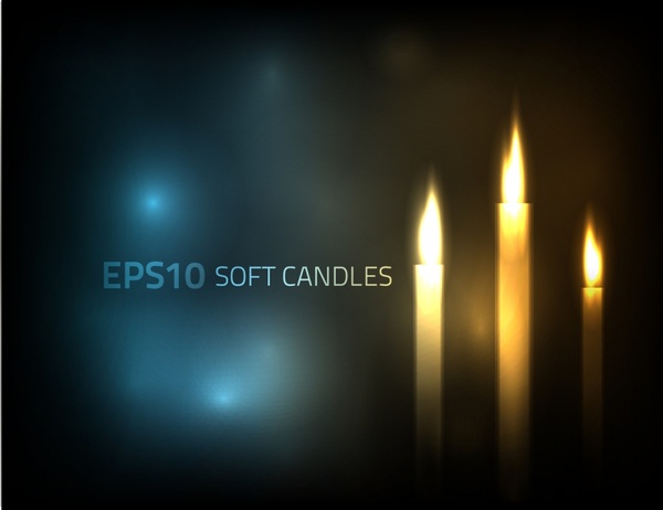 candle light background sparkling modern design