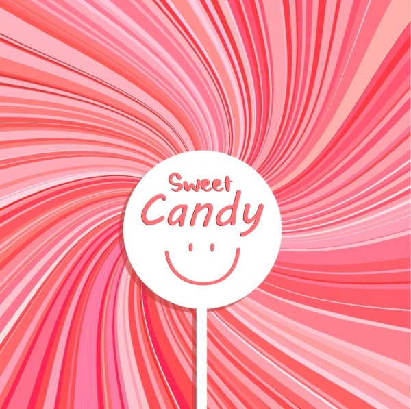 candy advertising pink twist backdrop facial round decor