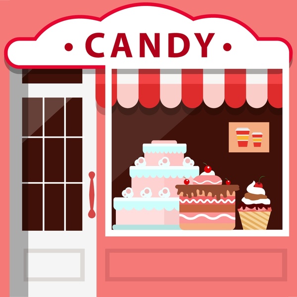 Candy shop free vector download 2 168 Free vector for 