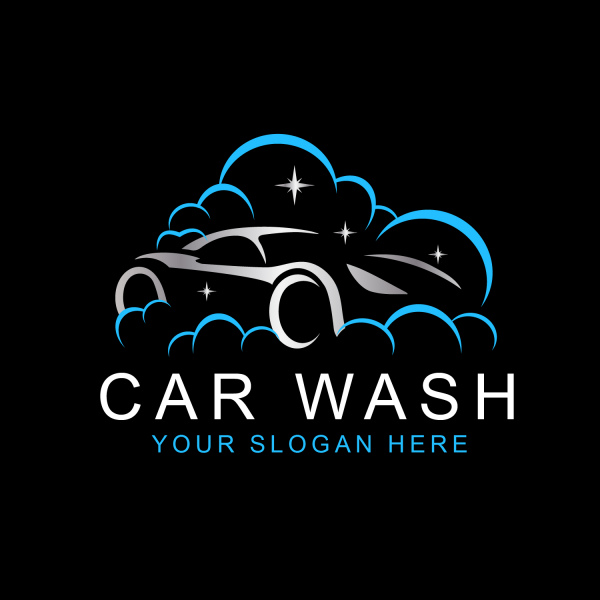 car wash logo vector template