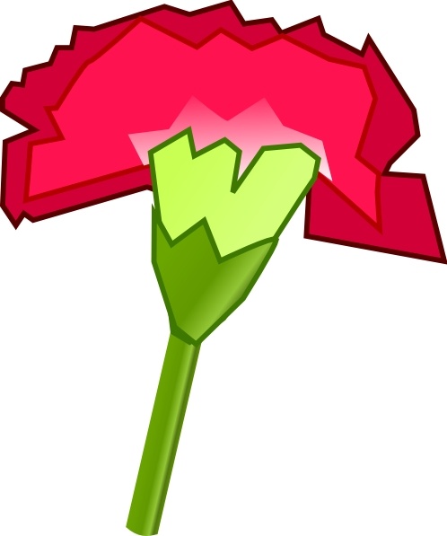 Carnation Flower clip art 