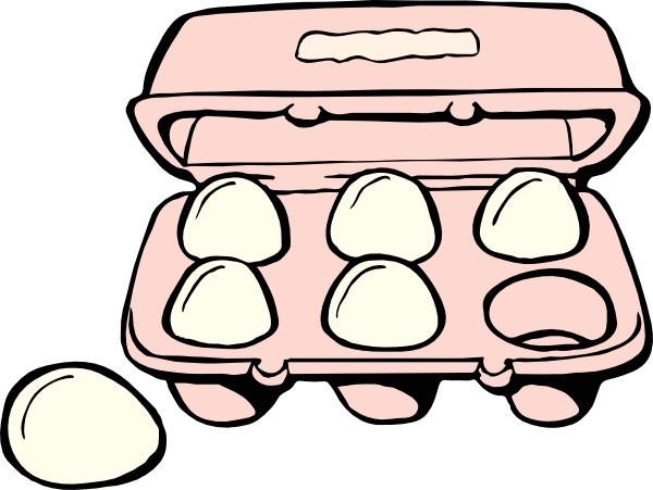 Carton Of Eggs clip art